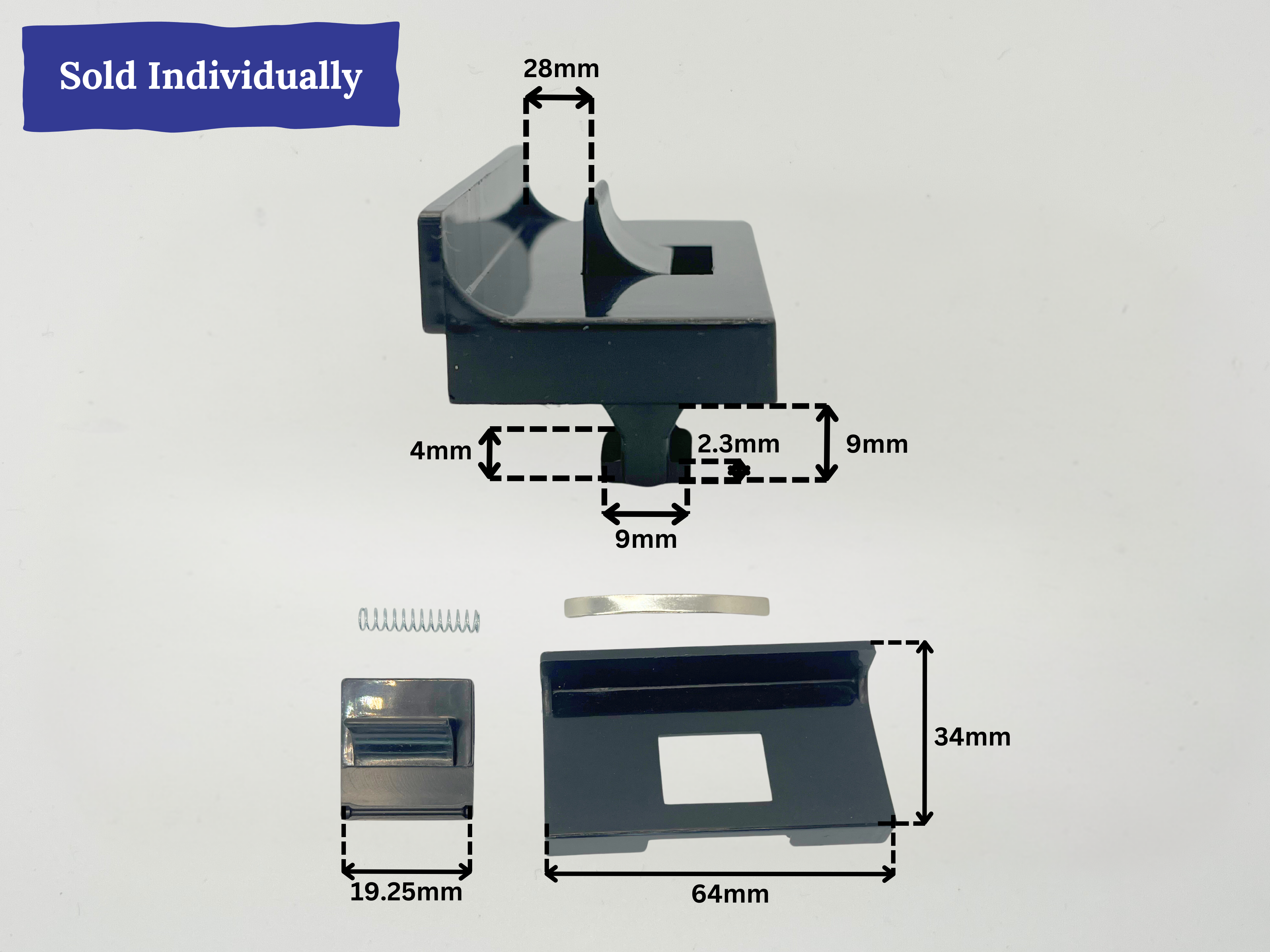 Window Catch & Spring - suits Comalco
