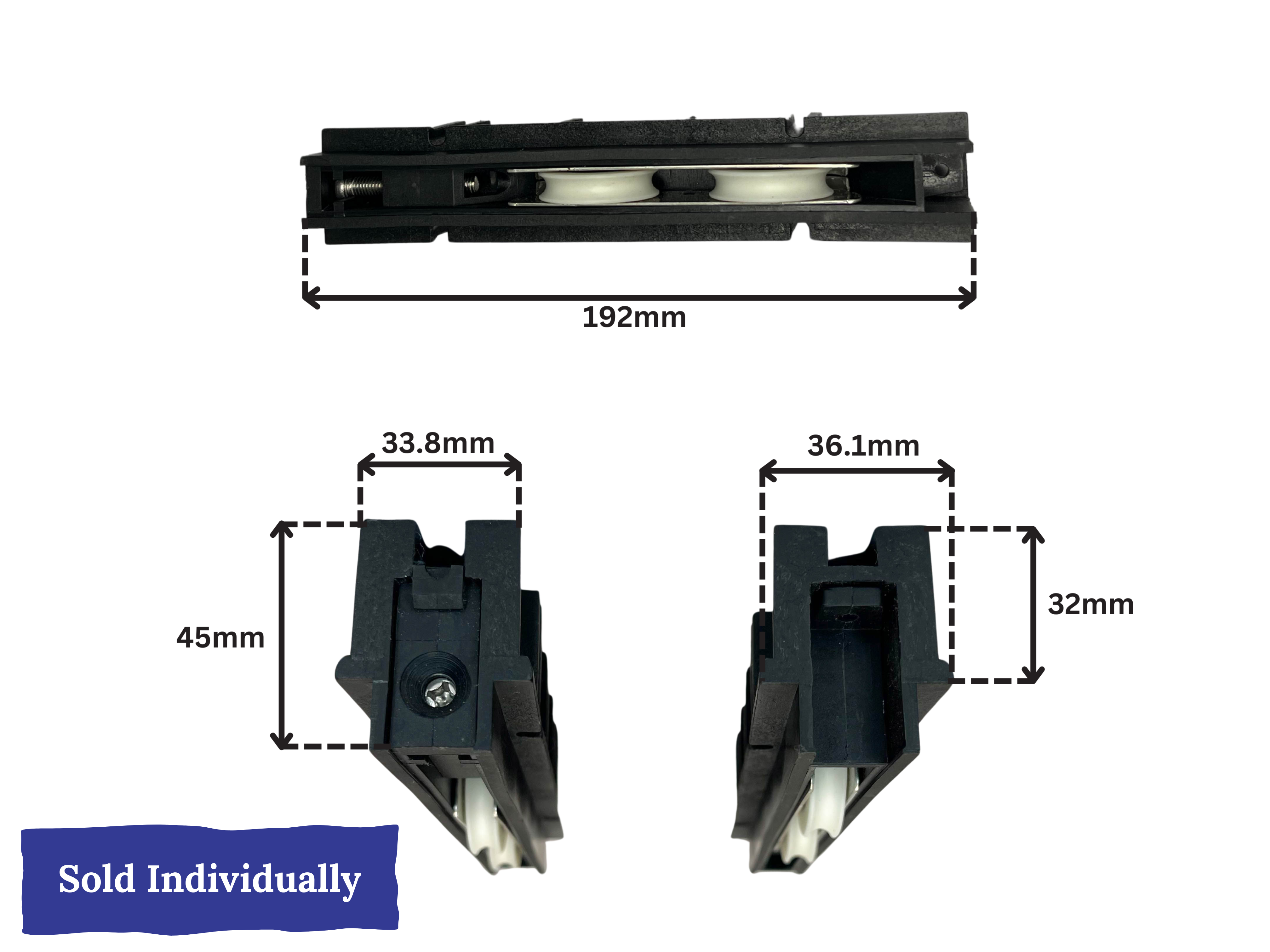 Commercial Door Roller - 35mm