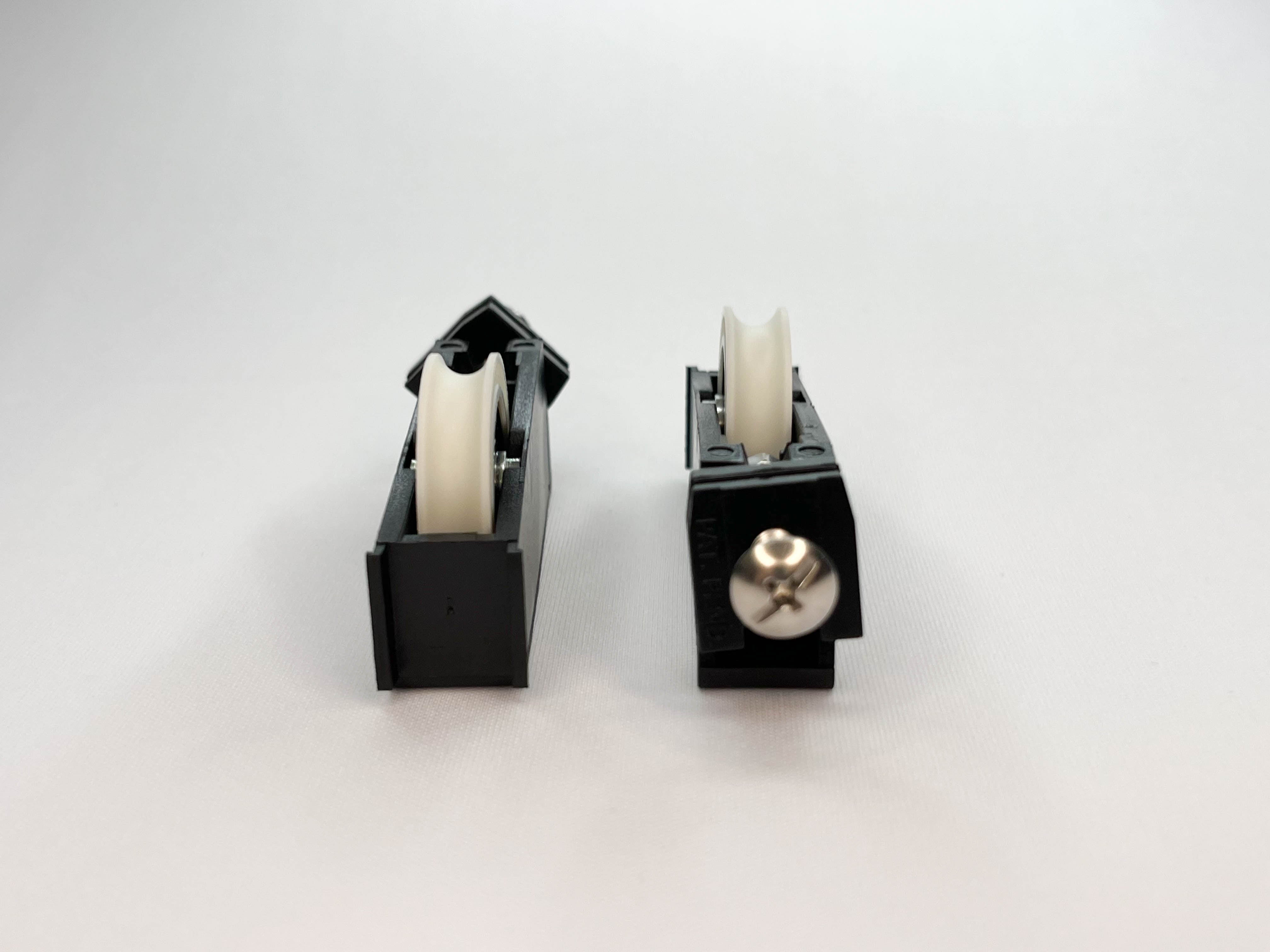 Sliding Door Roller - Concave Roller - Stainless Steel Screw

