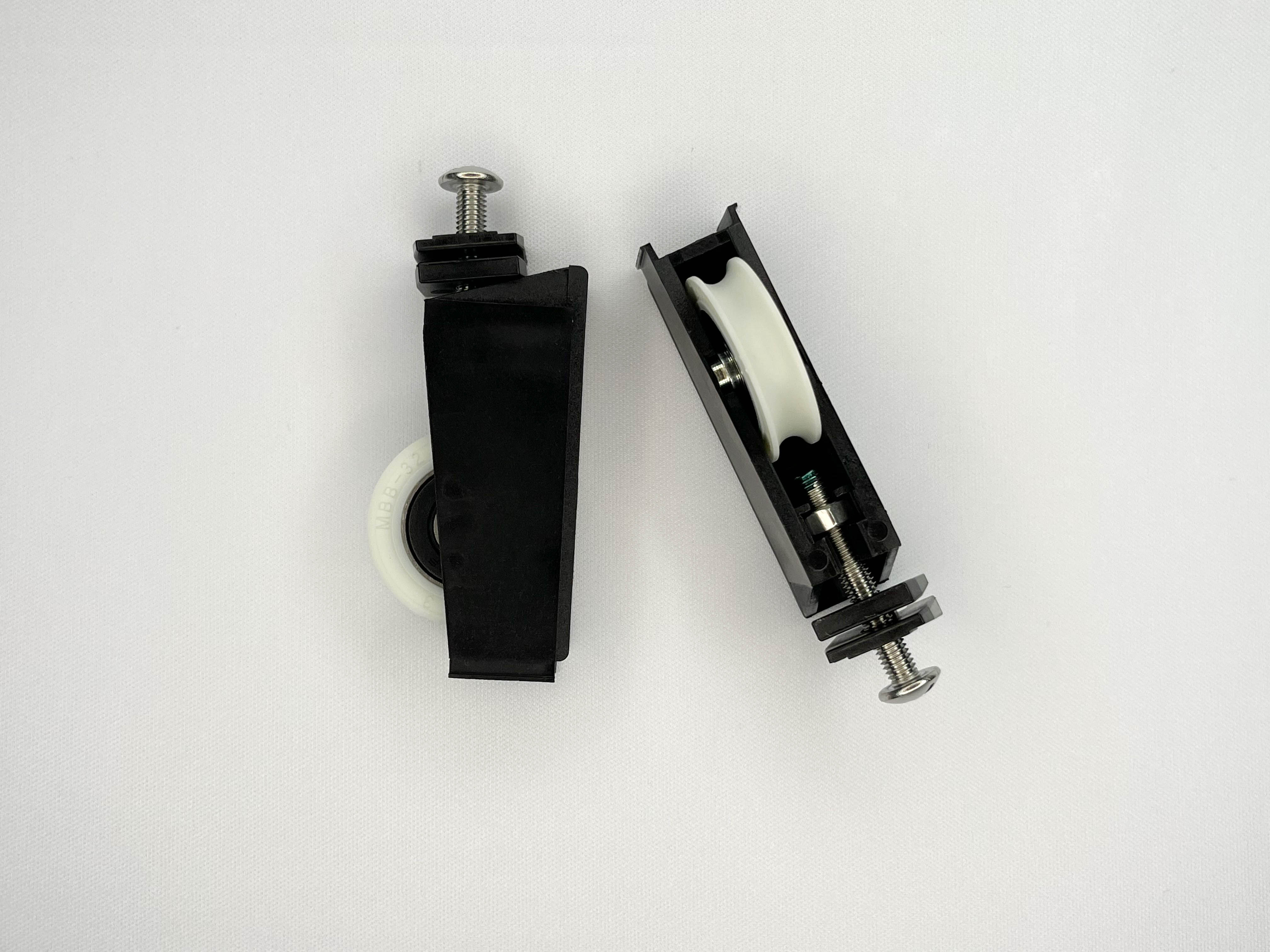 Sliding Door Roller - Concave Roller - Stainless Steel Screw

