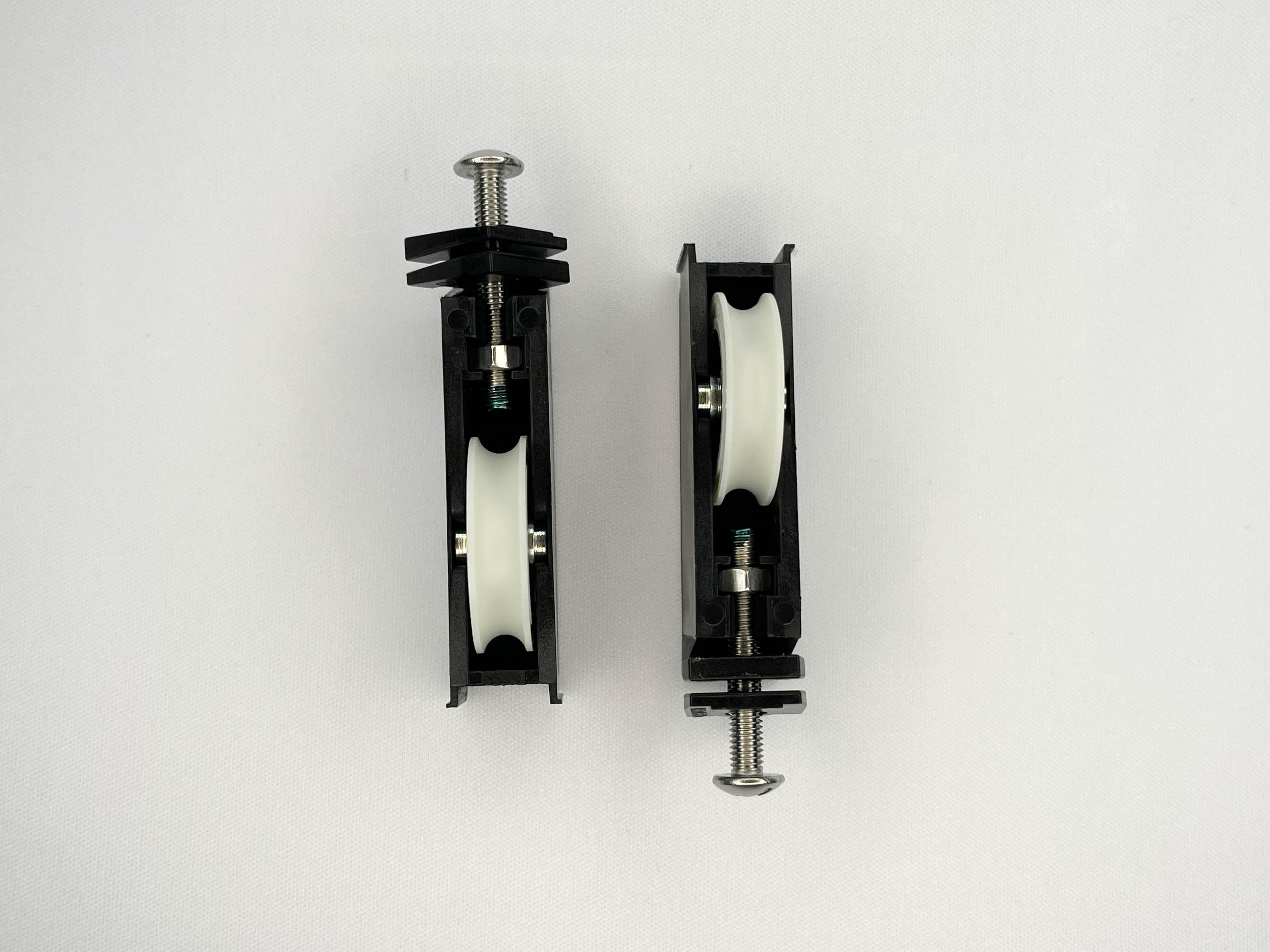 Sliding Door Roller - Concave Roller - Stainless Steel Screw
