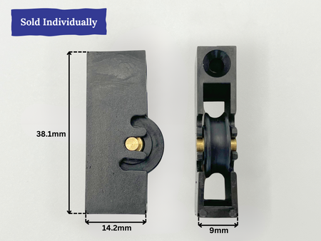 Sliding Window Rollers - Concave Wheel
